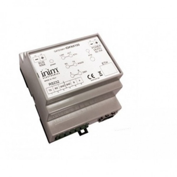 INIM IGKNX100 KNX Interface το οποίο επιρτρέπει τον έλεγχο πινάκων συναγερμού της σειράς SmartLiving μέσω ΚΟΝΝΕΧ
