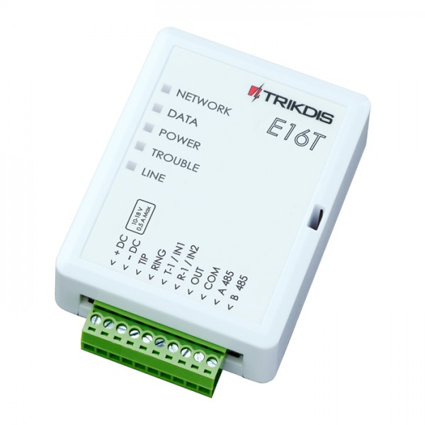 Trikdis E16T universal συσκευή επικοινωνίας μέσω ethernet και σύνδεση με δωρεάν cloud