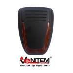 Venitem Mose LS Εξωτερική σειρήνα μαύρη ματ, με πορτοκαλί LED φλας Grade 3