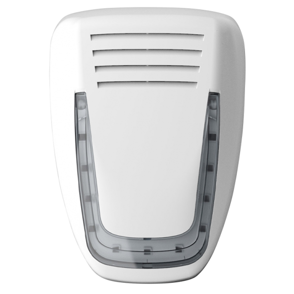 Venitem Mose LW Εξωτερική σειρήνα λευκή ματ, με μπλε LED φλας Grade 3