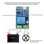 YX-X801 Protection Module Low Voltage Cut off Automatic Switch On Recovery Storage Battery Undervoltage Board High Quality 12V 10A