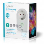 NEDIS WIFIP120FWT Wi-Fi Smart Plug, 16Α