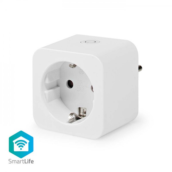 NEDIS WIFIP121FWT Wi-Fi Smart Plug, 16Α, με μετρητή κατανάλωσης ενέργειας. 
