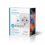 NEDIS WIFIP121FWT Wi-Fi Smart Plug, 16Α, με μετρητή κατανάλωσης ενέργειας. 