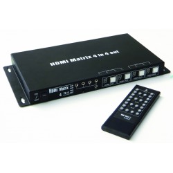 Antiference HDMI0404M Matrix Switch 4 x 4 Matrix IR Control and Remote
