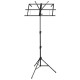 BS02 MUSIC STAND Πτυσόμενο αναλόγιο με θήκη ύψος 660-1300mm