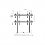 Vogel's FVW2255 Video wall floor stand 2x2