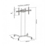 Techly ICA-TR4 - Βάση Τροχήλατη TV 37''-70''