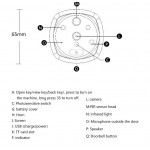 KDB308 Ασύρματο ματάκι πόρτας Wifi στο κινητό  KDB308 Ασύρματο ματάκι πόρτας Wifi στο κινητό