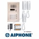 3 Διαμερισμάτων Aiphone Set GT-1D Θυροτηλέφωνα με ακουστικό