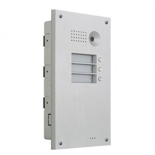 9135511E Αντιβανδαλιστική πρόσοψη με κουτί εντοιχισμού για 1 μονάδα με 3 πλήκτρα