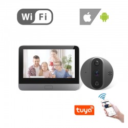 SM-N6 TUYA Ασύρματο ματάκι πόρτας Wifi στο κινητό με καταγραφή Android, Iphone SM-N6 TUYA Ασύρματο ματάκι πόρτας Wifi στο κινητό με καταγραφή Android, Iphone