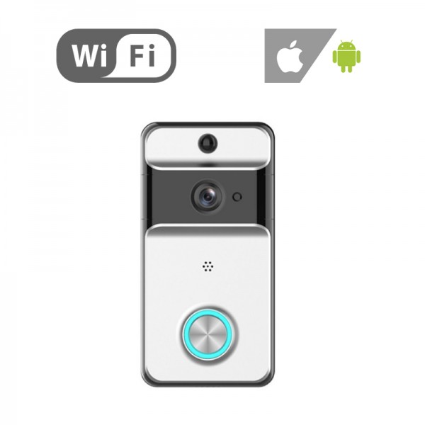 SM-ML5 IP53 waterproof ασύρματη θυροτηλεόραση με μπαταρίες HD Wi-Fi, κάμερα, ομιλία, καταγραφή, App για smartphone