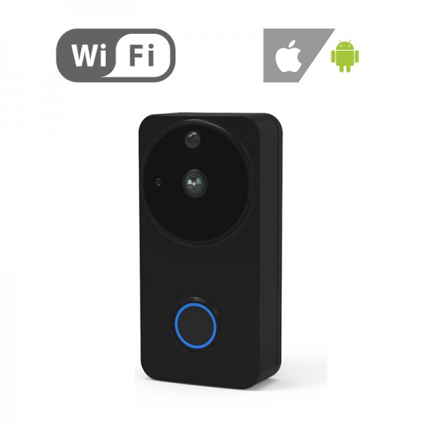 SM-RB3 ασύρματη θυροτηλεόραση με μπαταρίες 2MP Wi-Fi, κάμερα, ομιλία, καταγραφή, Android, Iphone