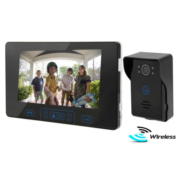 Ασύρματη Θυροτηλεόραση με 7'' Οθόνη μπαταρία καταγραφή