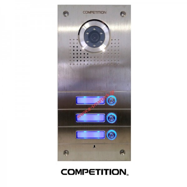 Competition SAC563 έγχρωμη θυροτηλεόραση inox από 2 έως 4 μπουτόν
