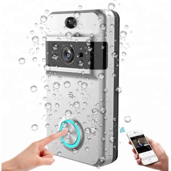 SM-ML5 IP53 waterproof ασύρματη θυροτηλεόραση με μπαταρίες HD Wi-Fi, κάμερα, ομιλία, καταγραφή, App για smartphone