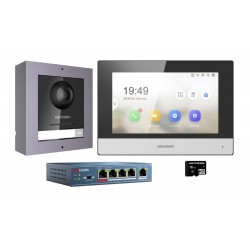 HIKVISION DS-KIS602 Θυροτηλεόραση IP KD8003 + KH6320-WTE1 Οθόνη 7'' WiFi