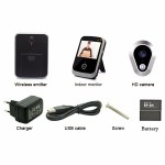 Ματάκι πόρτας με κάμερα Digital Door Eye Peephole Wireless Video Doorbell Wide Angle Lens Viewer