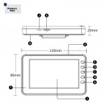 SM-KR06A Ματάκι πόρτας με κάμερα, οθόνη 4,3'' και εγγραφή + ΔΩΡΟ 8GB κάρτα μνήμης