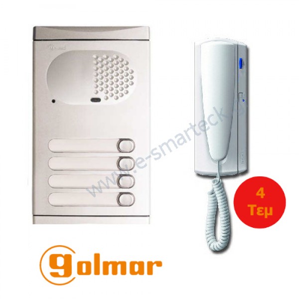 Θυροτηλέφωνο Golmar 4 διαμ KIT STADIO 4140