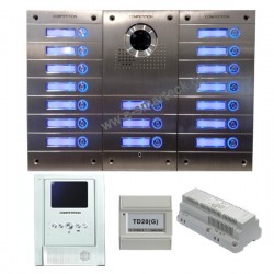 Θυροτηλεόραση Competition SAC563C με Οθόνη MT18B/W Διαμερίσματα 13