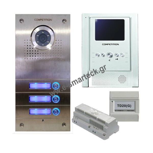 Θυροτηλεόραση Competition SAC563C με Οθόνη MT18B/W Διαμερίσματα 3 Θυροτηλεόραση Competition SAC563C με Οθόνη MT18B/W Διαμερίσματα 3