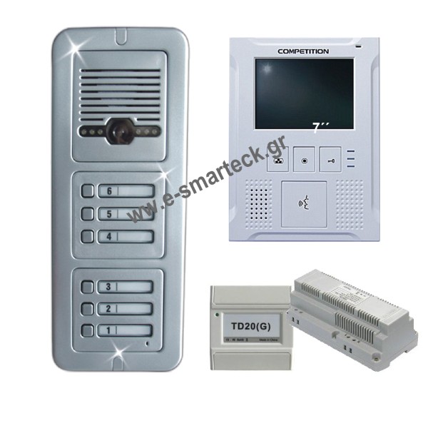 Θυροτηλεόραση Έγχρωμη SAC501C με Οθόνη 4'' MT396C Διαμερίσματα 6 Θυροτηλεόραση Έγχρωμη SAC501C με Οθόνη 4'' MT396C Διαμερίσματα 6