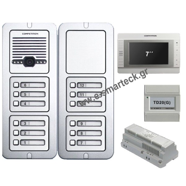 Θυροτηλεόραση Έγχρωμη SAC501C με Οθόνη 7'' MT321C Διαμερίσματα 13 Θυροτηλεόραση Έγχρωμη SAC501C με Οθόνη 7'' MT321C Διαμερίσματα 13