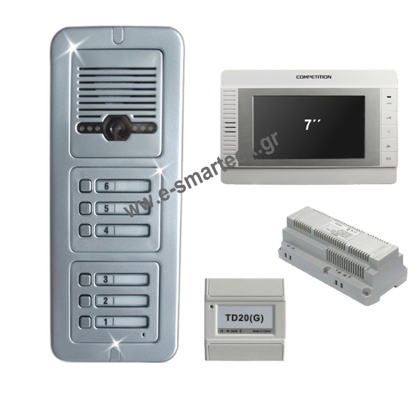 Θυροτηλεόραση Έγχρωμη SAC501C με Οθόνη 7'' MT321C Διαμερίσματα 3 Θυροτηλεόραση Έγχρωμη SAC501C με Οθόνη 7'' MT321C Διαμερίσματα 3