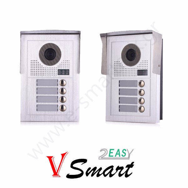 VS 619 4 Μπουτονιέρα θυροτηλεόρασης 4 διαμερισμάτων έγχρωμη