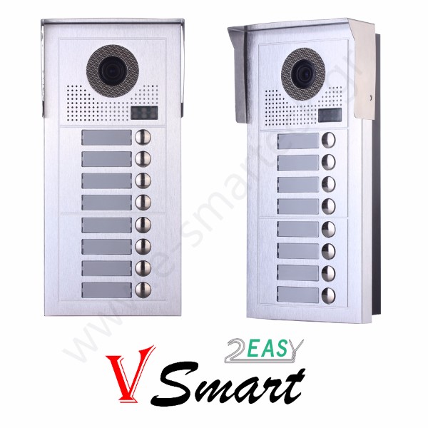 VS 619 8 Μπουτονιέρα θυροτηλεόρασης 8 διαμερισμάτων έγχρωμη