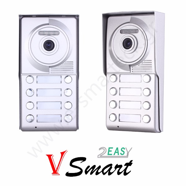 VS 702 8 Μπουτονιέρα θυροτηλεόρασης 8 διαμερισμάτων έγχρωμη