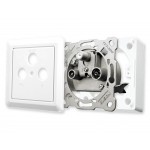 Edision Πρίζα διελεύσεως ΚΙΤ Τριπλή TV-R-SAT TVK-800