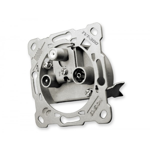 Edision Πρίζα διελεύσεως Τριπλή TV-R-SAT TVT-300