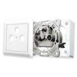 Edision Πρίζα τερματική ΚΙΤ Τριπλή TV-R-SAT TVK-801