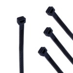 ELEMATIC Δεματικά Καλωδίων Δεματικά Ανθεκτικά σε Ακτίνες UV 140/3,5 Μαύρο 100 Τεμάχια