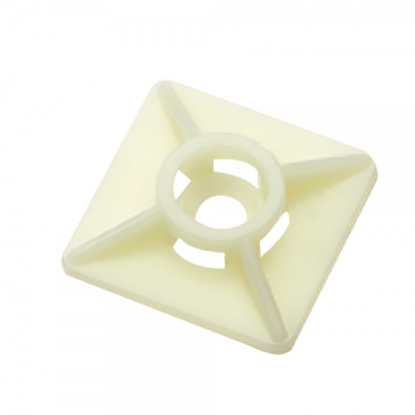 ELEMATIC Αυτοκόλλητες Βάσεις 19/19 2Δx3,6 Λευκές 100 Τεμάχια