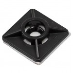 ELEMATIC Αυτοκόλλητες Βάσεις 19/19 2Δx3,6 Μαύρες 100 Τεμάχια