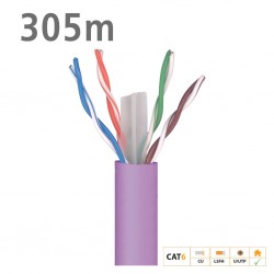 TELEVES 2123 ΚΑΛΩΔΙΟ UTP DK6000 Cat.6 U/UTP Dca Cu LSFH 6.2mm Violet 305m