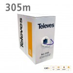 TELEVES 2123 ΚΑΛΩΔΙΟ UTP DK6000 Cat.6 U/UTP Dca Cu LSFH 6.2mm Violet 305m