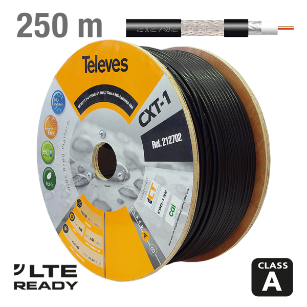 TELEVES, 212702, ΚΑΛΩΔΙΟ, CXT-1, CCS, AL, ΜΑΥΡΟ