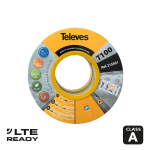 TELEVES 215501 ΚΑΛΩΔΙΟ T-100 Cu/Cu ΜΑΥΡΟ 5m