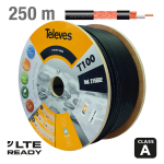 TELEVES, 215502, ΚΑΛΩΔΙΟ, T-100, Cu/Cu, ΜΑΥΡΟ
