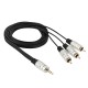 CLICKTRONIC  TT768015 RCA 2 JACK ROUND CABLE 5m