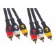 Καλώδιο 3 x RCA - 3 x RCA 1.5m