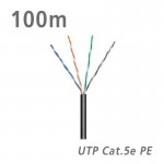 57198 ΚΑΛΩΔΙΟ UTP Cat.5e U/UTP CCA PE 5.0mm Black 100m
