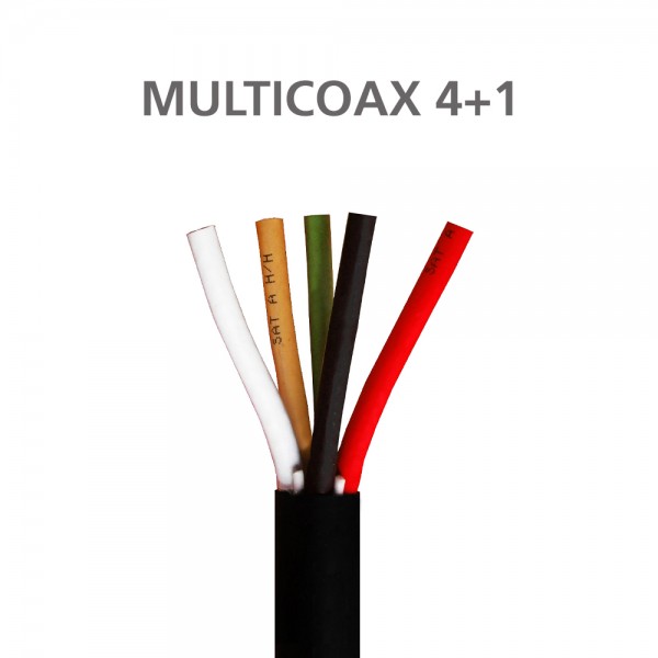 ΚΑΛΩΔΙΟ MULTICOAX RG6 4+1 CCS PVC Black 100m