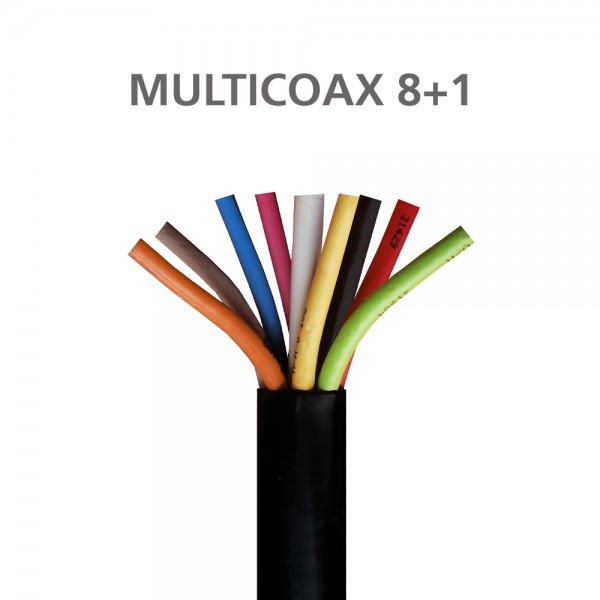 ΚΑΛΩΔΙΟ MULTICOAX RG6 8+1 CCS PVC Black 100m
