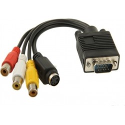 Μετατροπέας VGA male σε RCA / S-Video female (FTT14-020)